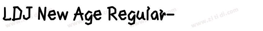 LDJ New Age Regular字体转换